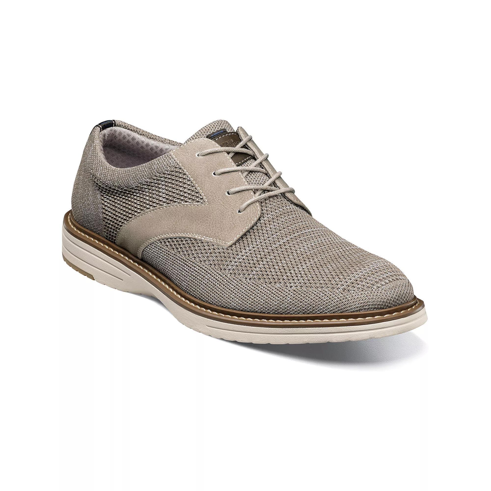 Nunn Bush Griff Mens Knit Plain Toe Oxford Shoes Brown Team Product Image