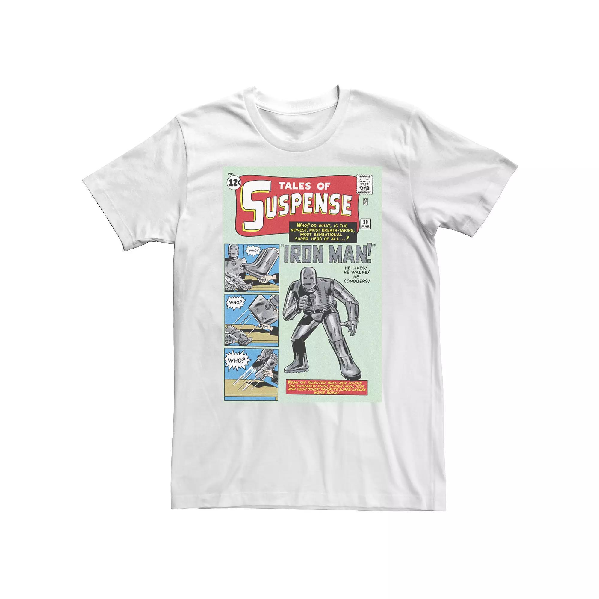 Big & Tall Marvel Avengers Iron Man Suspense Comic Graphic Tee, Mens Product Image