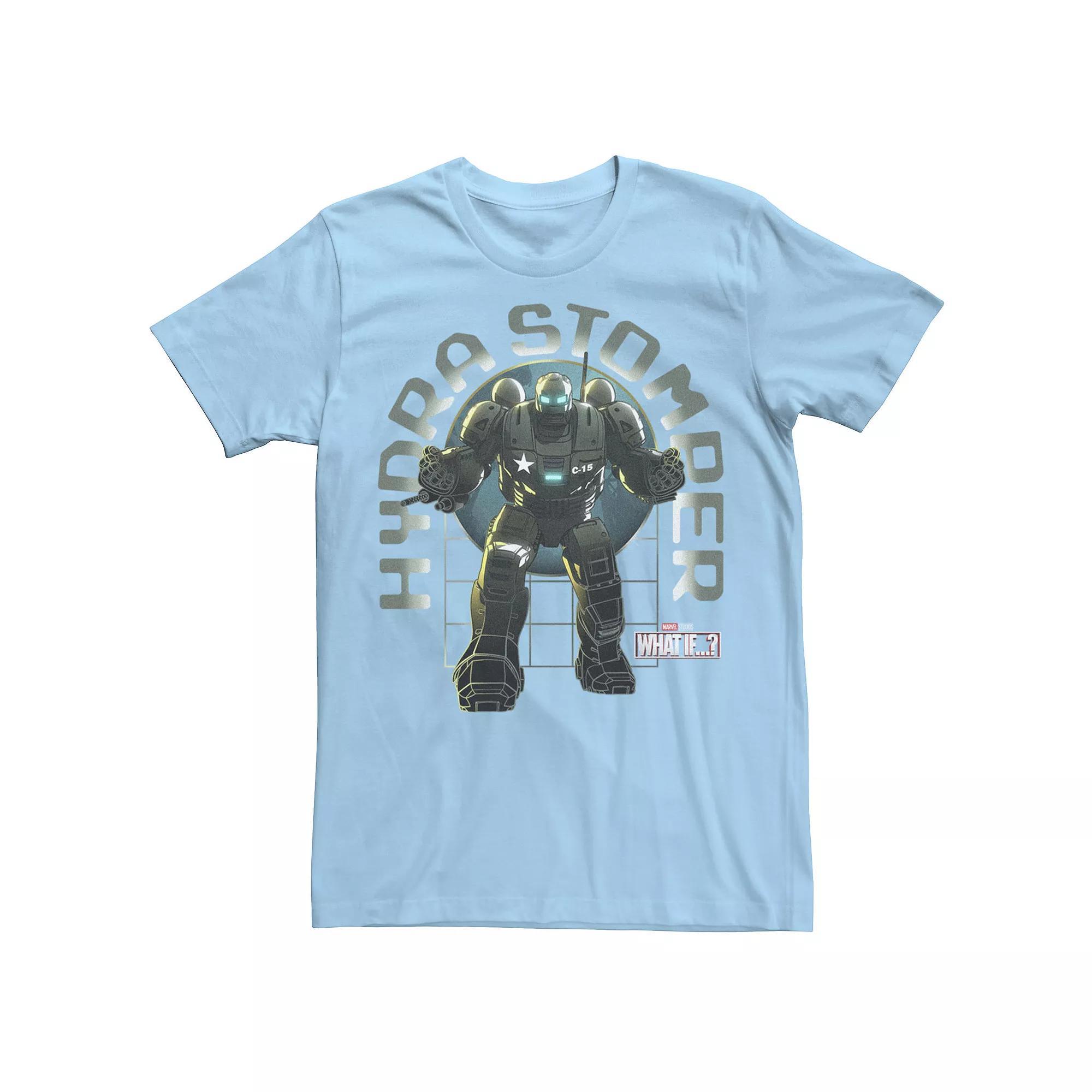 Men's Marvel What If Hydrastomper Geo Poster Tee, Boy's, Size: Large, Light Blue Product Image