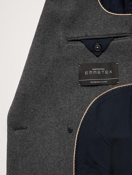 Italian Melton Double-Breasted Topcoat Product Image
