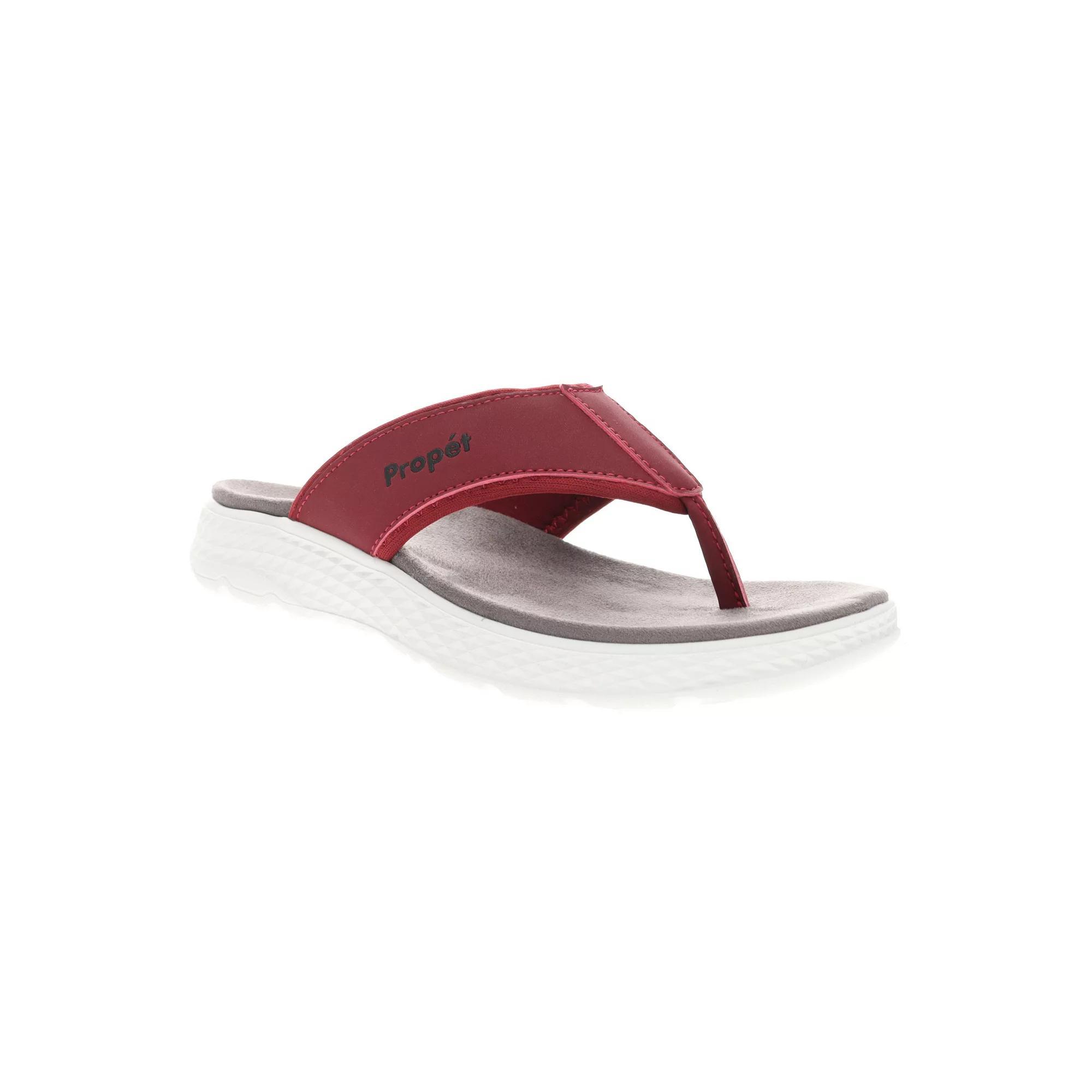 Propet TravelActiv FT Women's Thong Sandals, Size: 11 N, Red Product Image