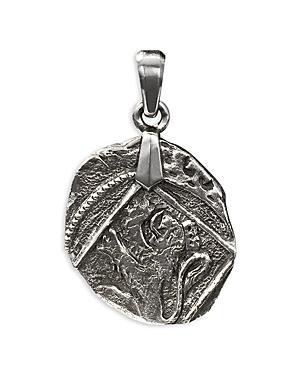 Mens Shipwreck Coin Amulet in Sterling Silver, 28.4mm Product Image