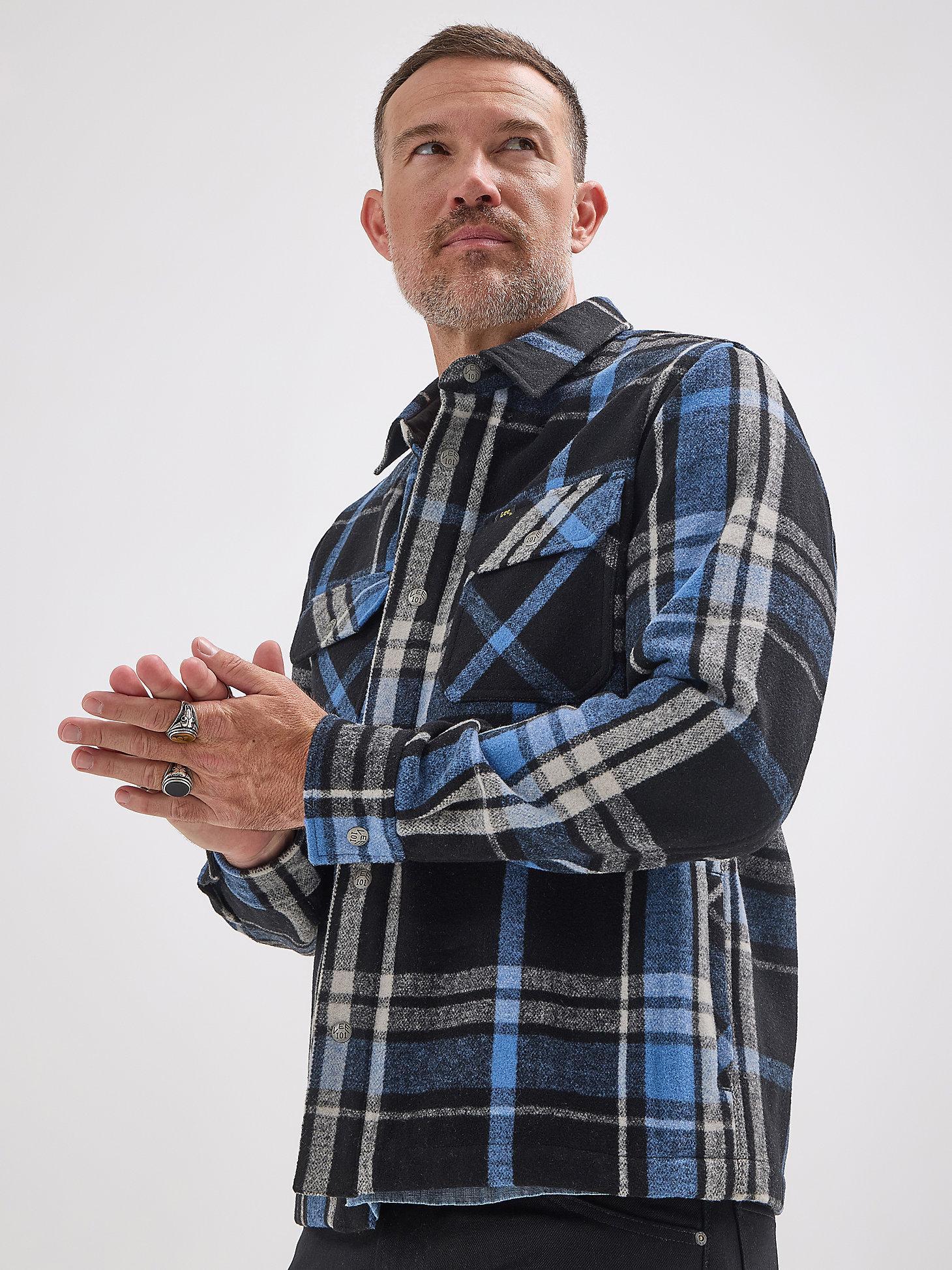 Men's Lee 101 Wool Plaid Overshirt | Men's Tops & Tees | Lee® Product Image