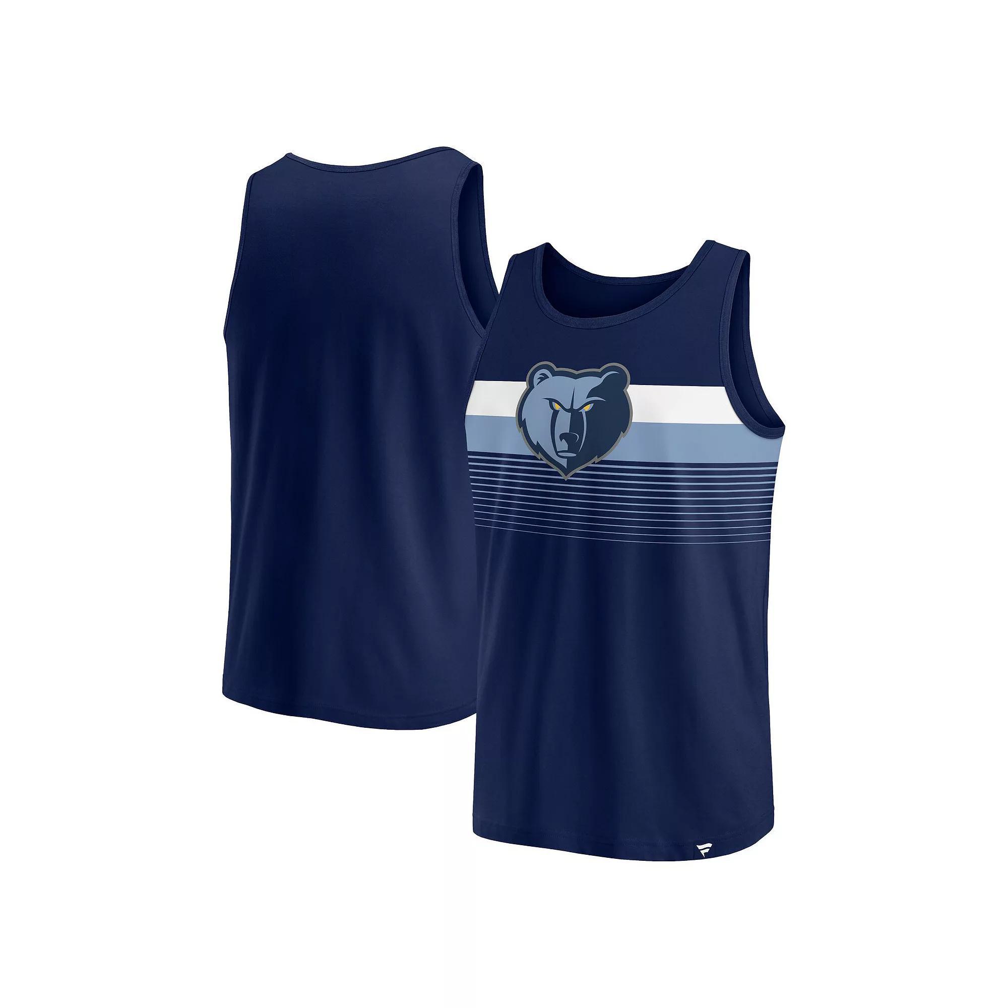 Men's Fanatics Branded Navy Memphis Grizzlies Wild Game Tank Top, Size: Large, Grz Blue Product Image