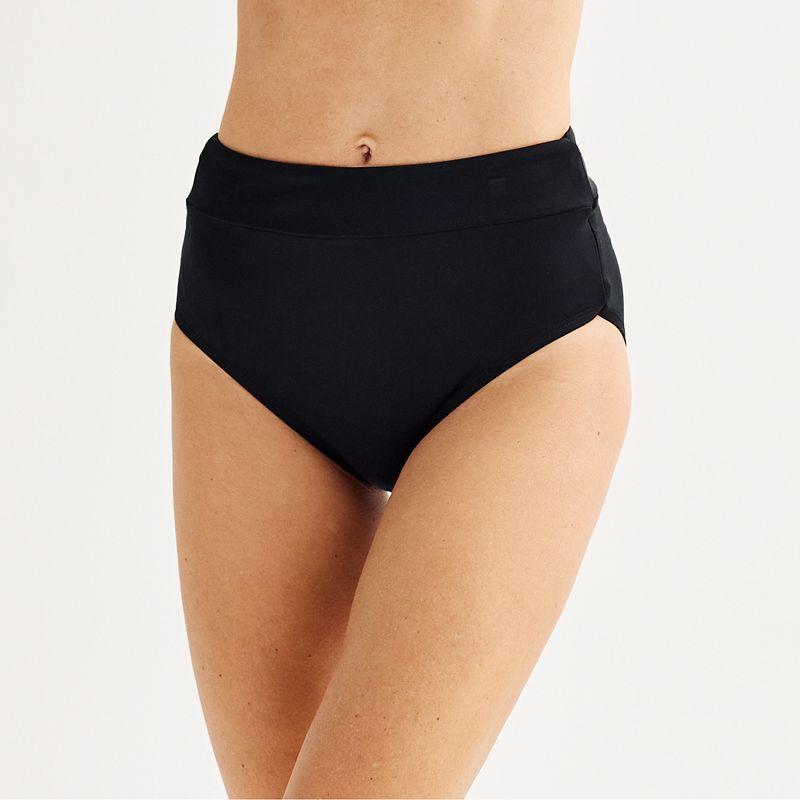 Women's Bal Harbour Tummy Control Swim Brief Bottoms, Size: Medium, Blue Product Image