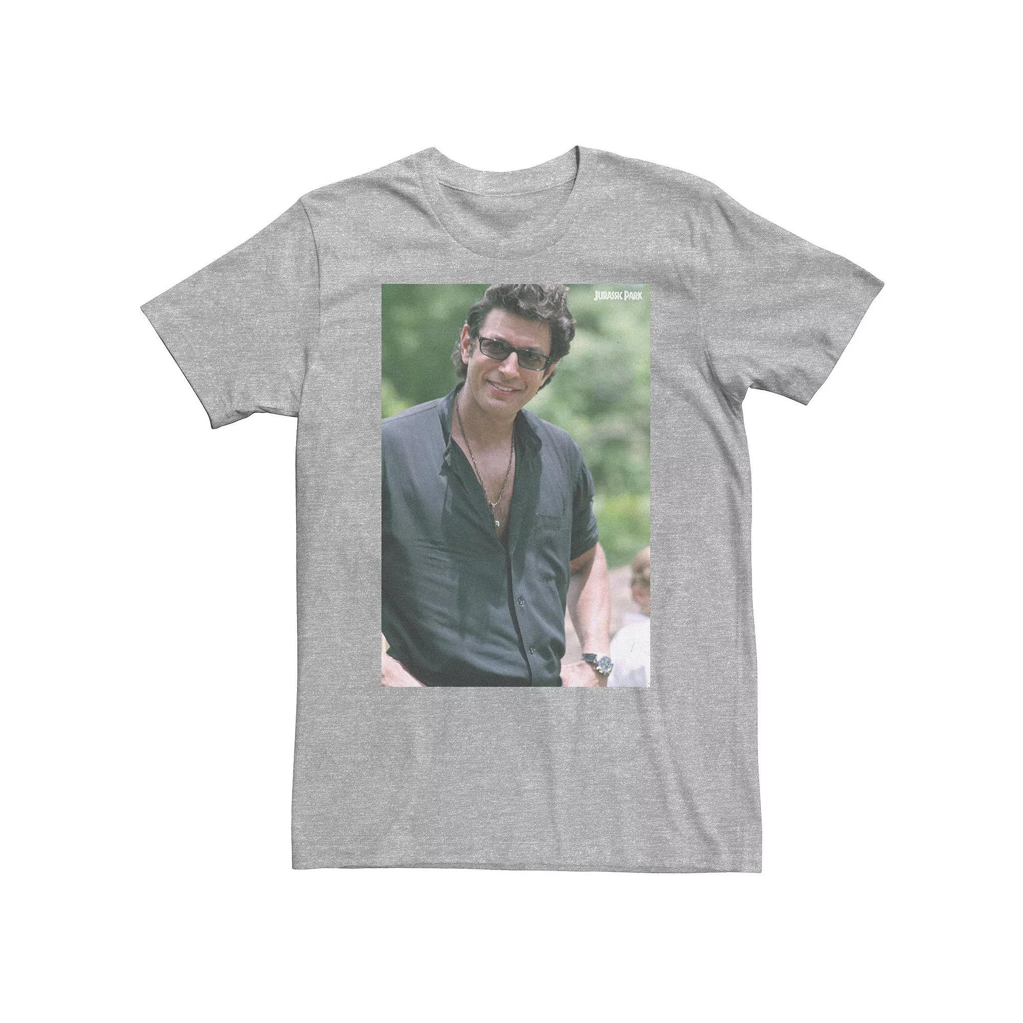 Big & Tall Jurassic Park Jeff Goldblum Smile Graphic Tee, Men's, Size: 3XL Tall, Athletic Grey Product Image