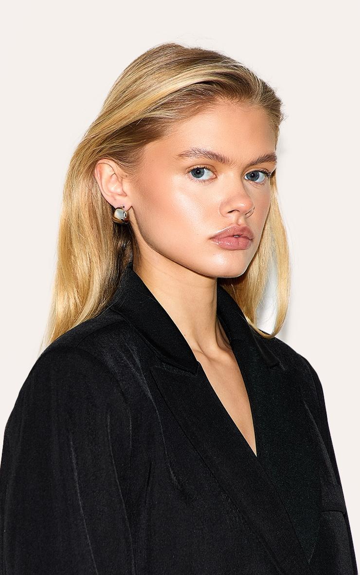 Silver Chunky Beveled Multipack Earrings Product Image