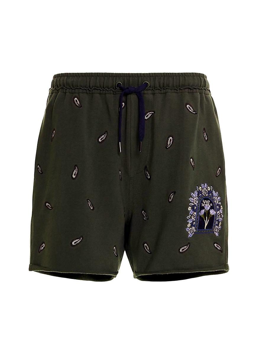 Mens Returning To The Roots Cece Cipres Embroidered Shorts Product Image
