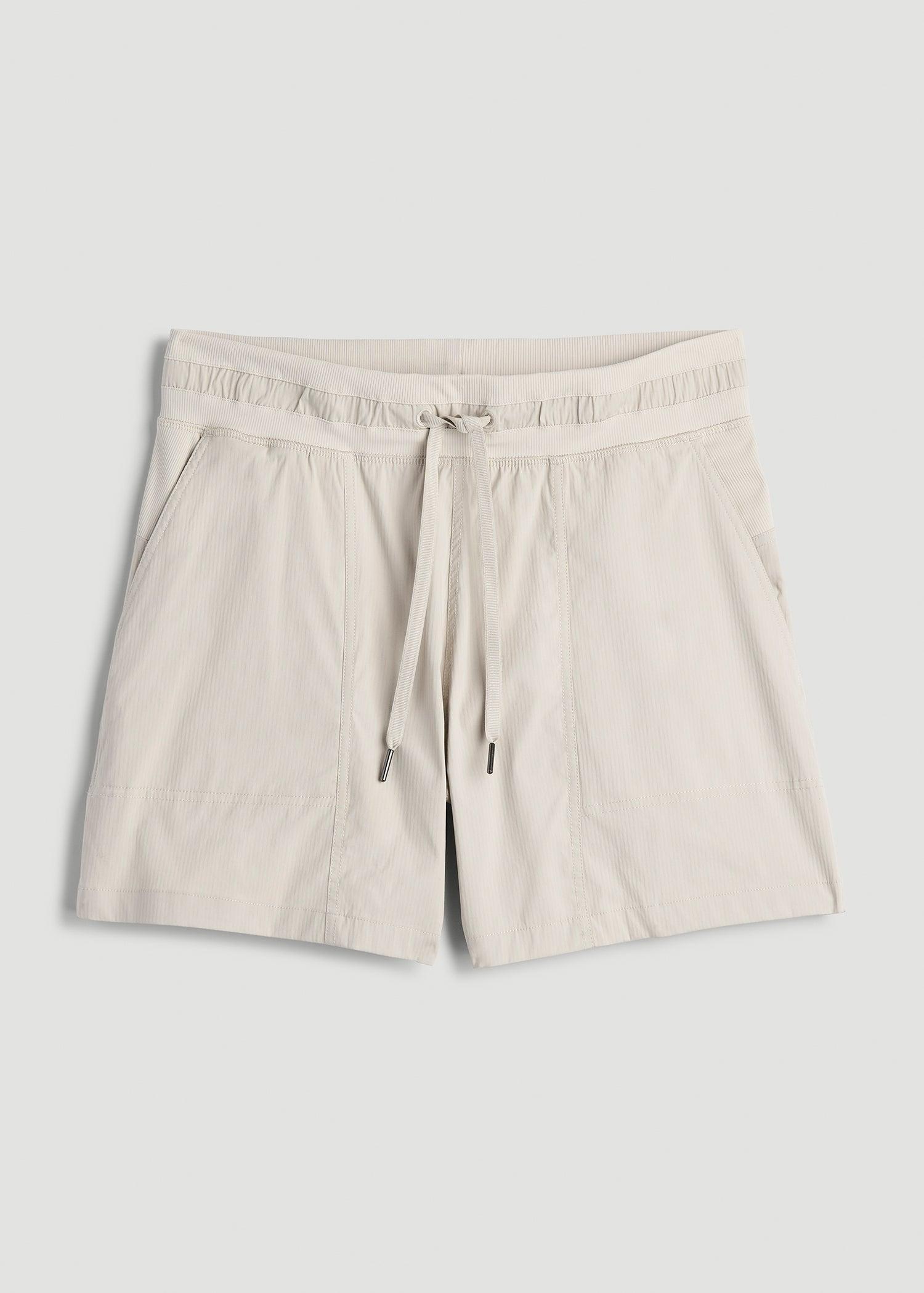 High Rise After Practice Short for Tall Women in Stone Product Image