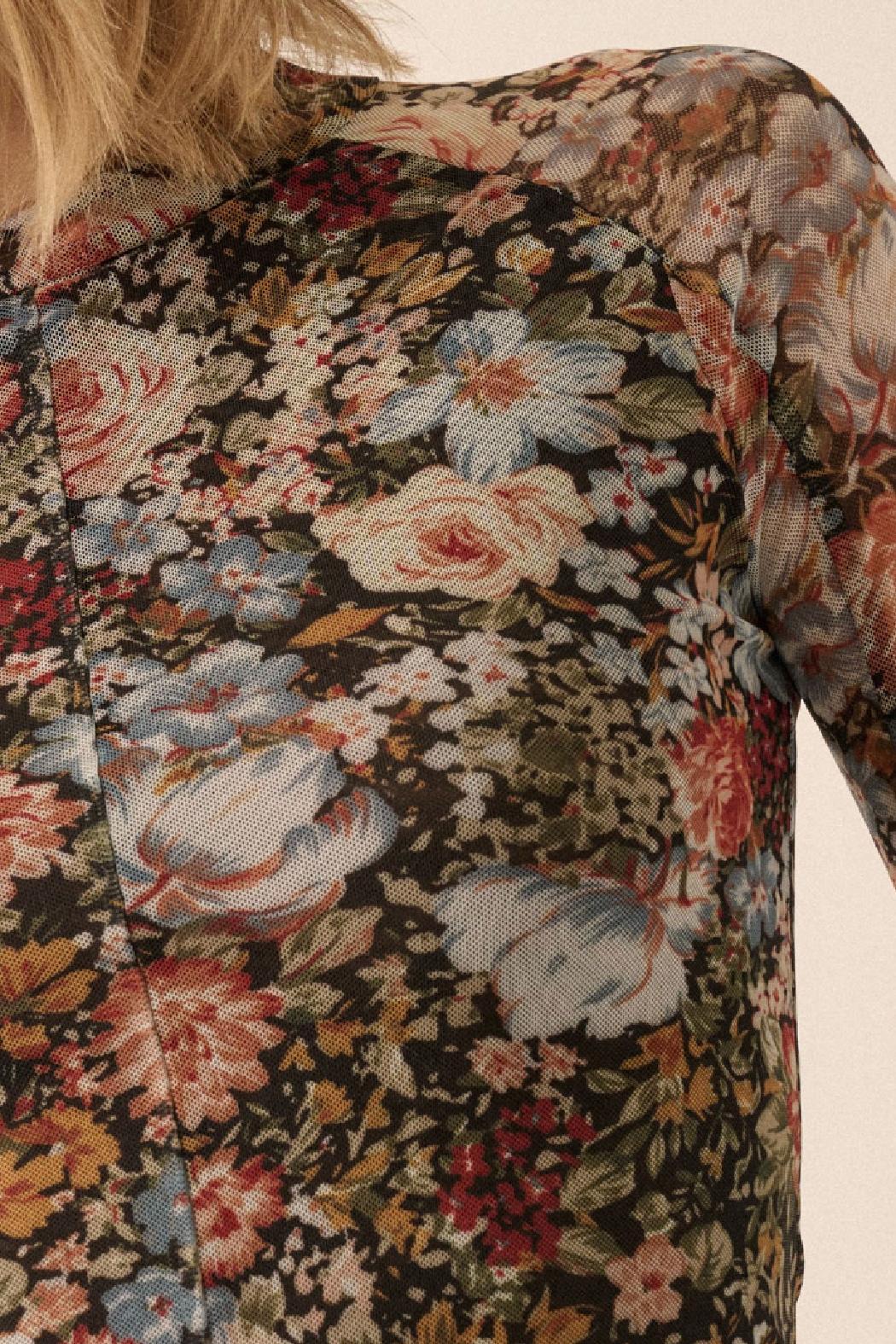 Amore Floral Mesh Top Product Image