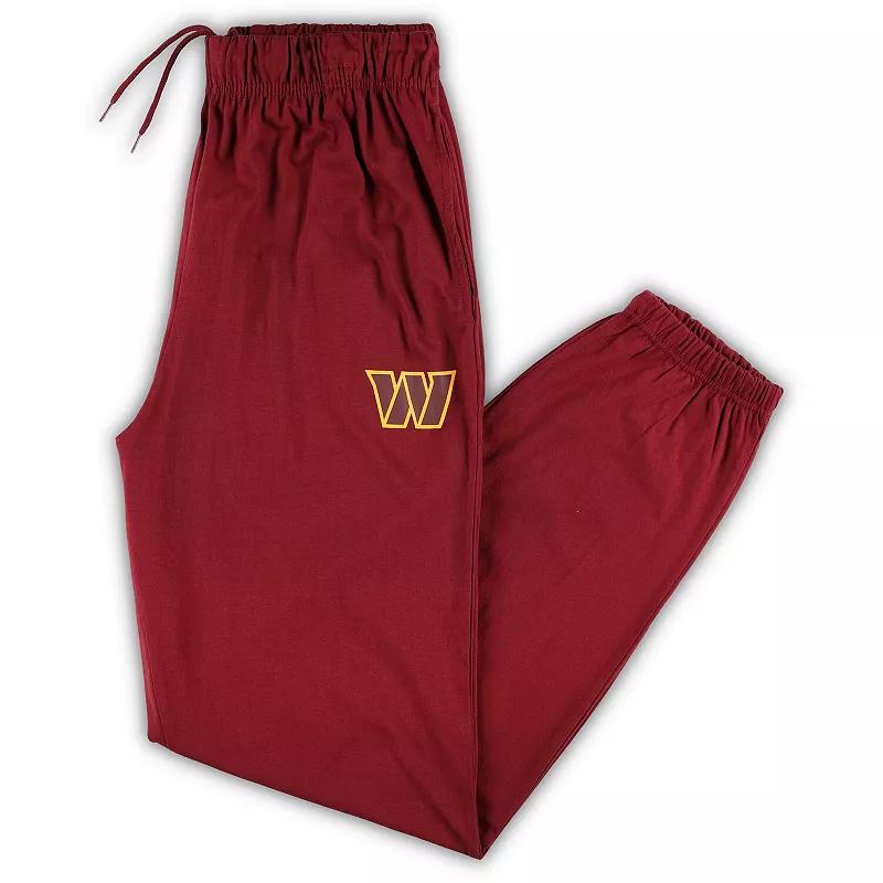 Mens Fanatics Branded Burgundy Washington Commanders Big & Tall Tracking Sweatpants Product Image