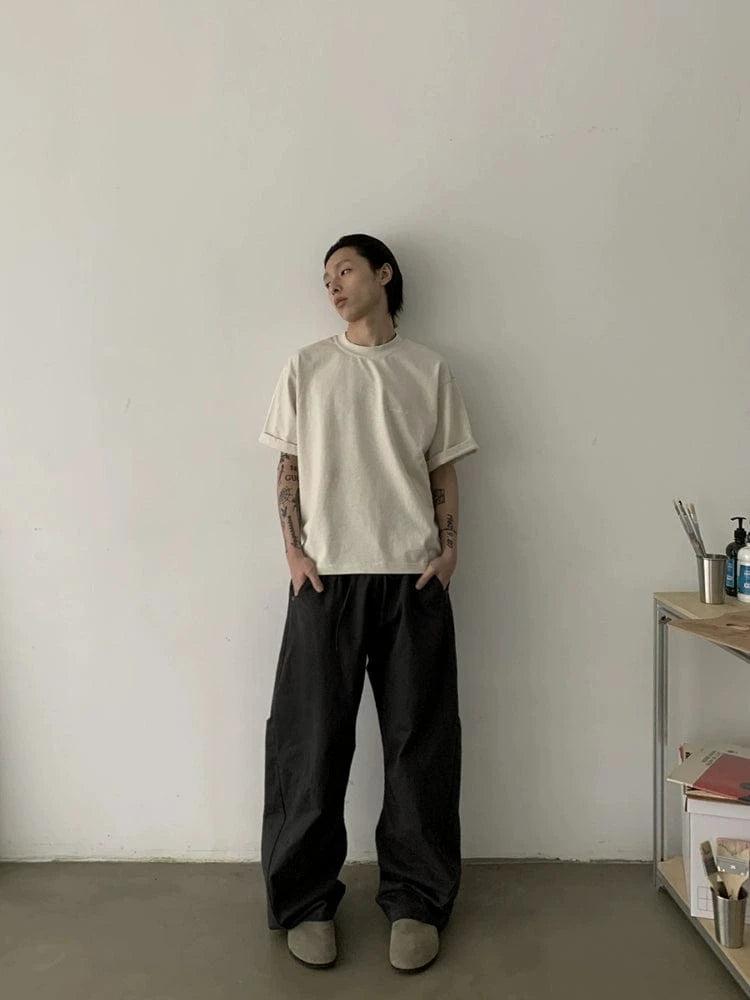 RT No. 18858 RECONSTRUCTED MACHETE STRAIGHT PANTS Product Image