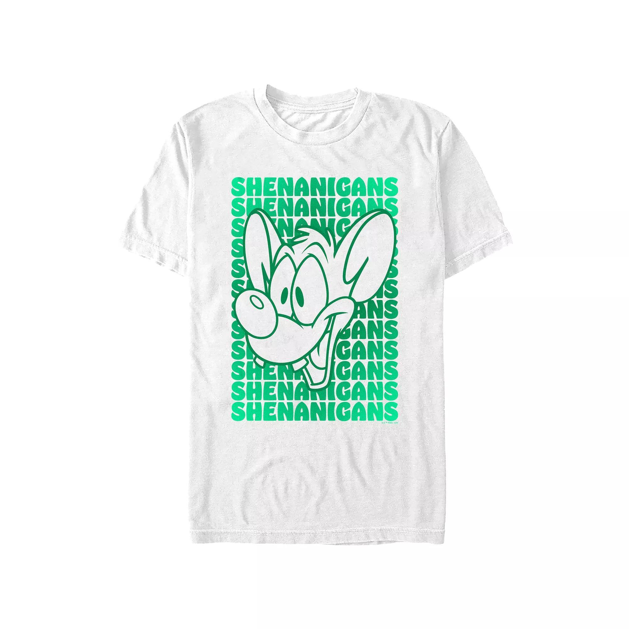 Men's Pinky And The Brain Pinky Shenanigans Graphic Tee, Size: Small, White Product Image