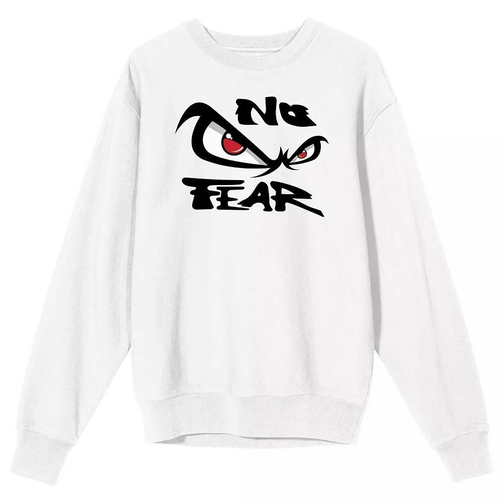 Men's No Fear Classic Logo Long Sleeve Graphic Tee, Size: Small, White Product Image