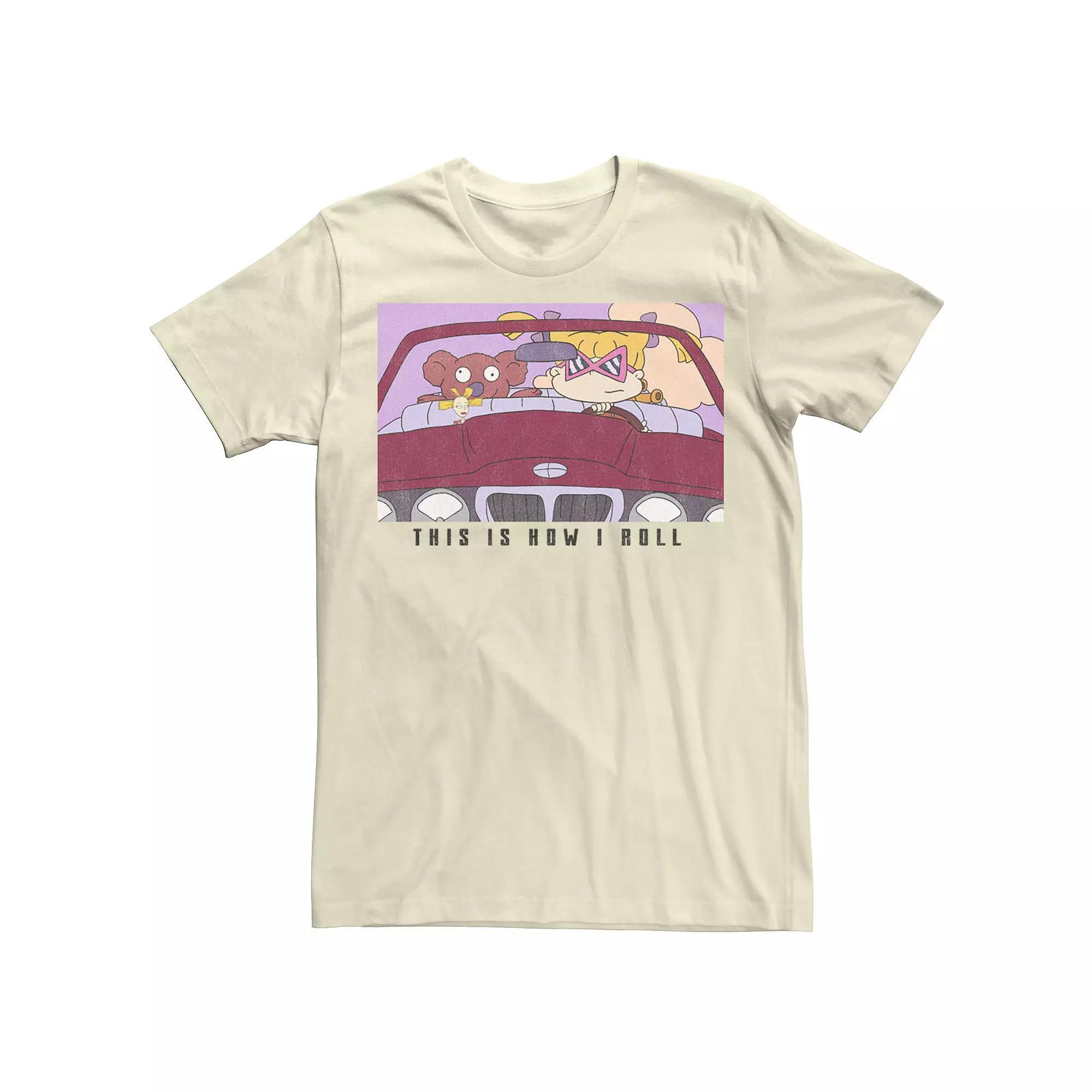 Men's Rugrats Angelica This Is How I Roll Tee, Boy's, Size: Medium, Natural Product Image