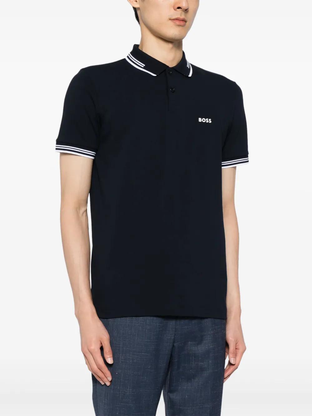 logo-print polo shirt Product Image