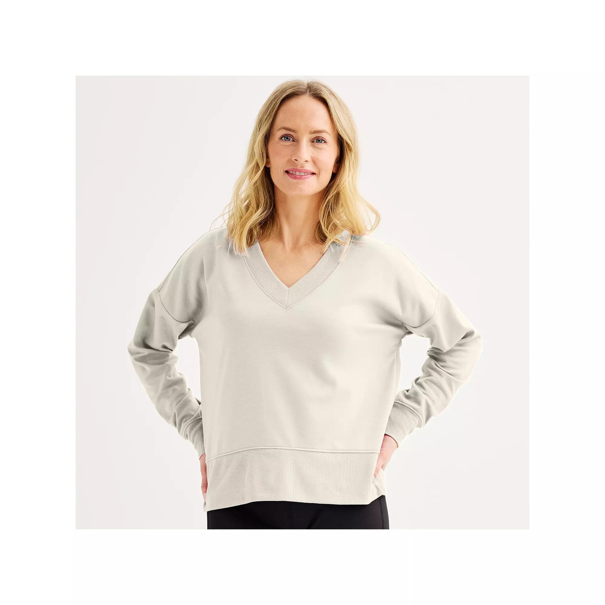 Womens Tek Gear Stretch Fleece V-Neck Pullover Product Image