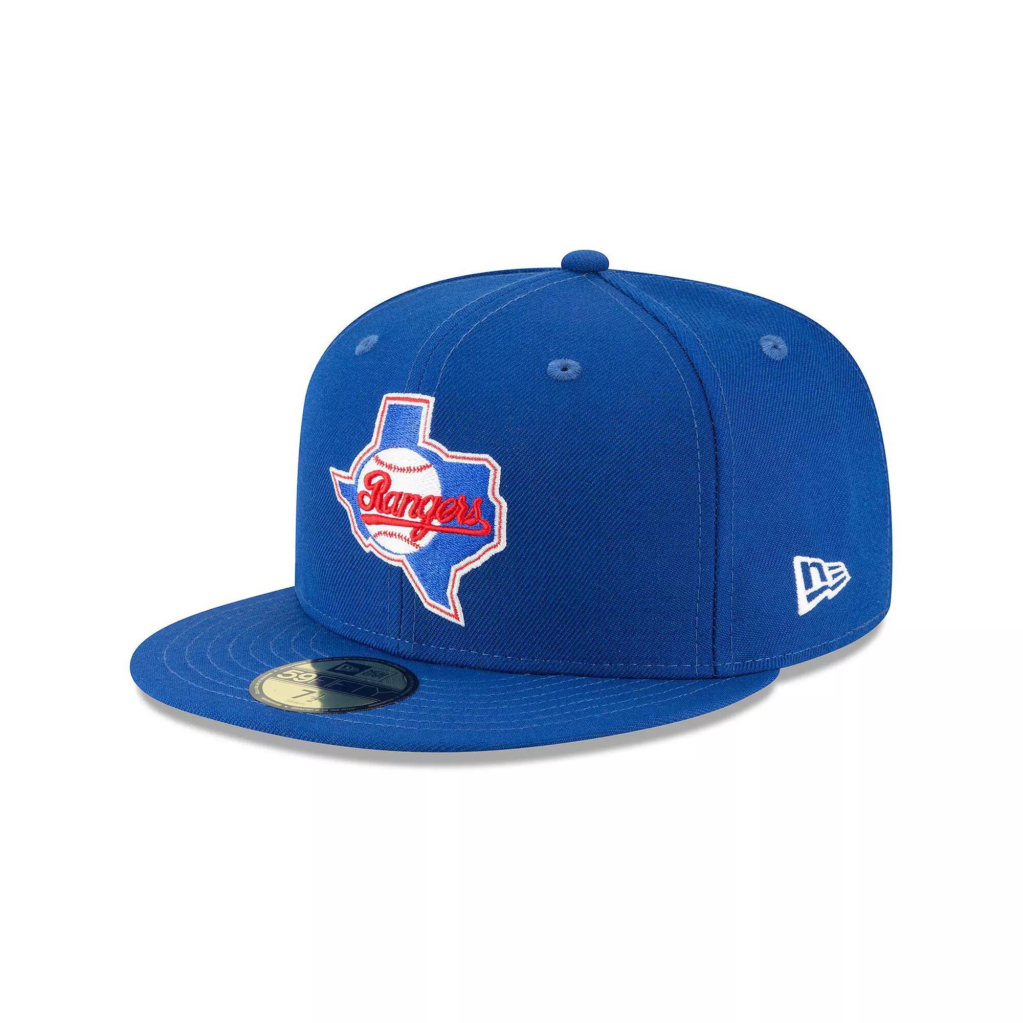 Mens New Era Texas Rangers Cooperstown Collection Wool 59FIFTY Fitted Hat Product Image