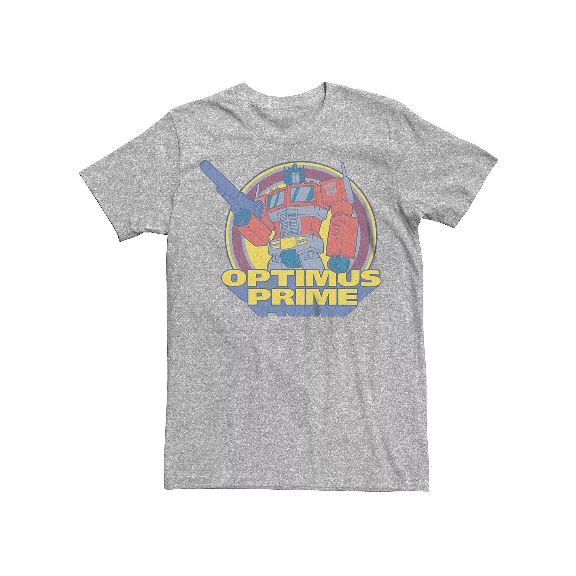Men's Transformers Classic Optimus Prime Graphic Tee, Size: XS, Athletic Grey Product Image