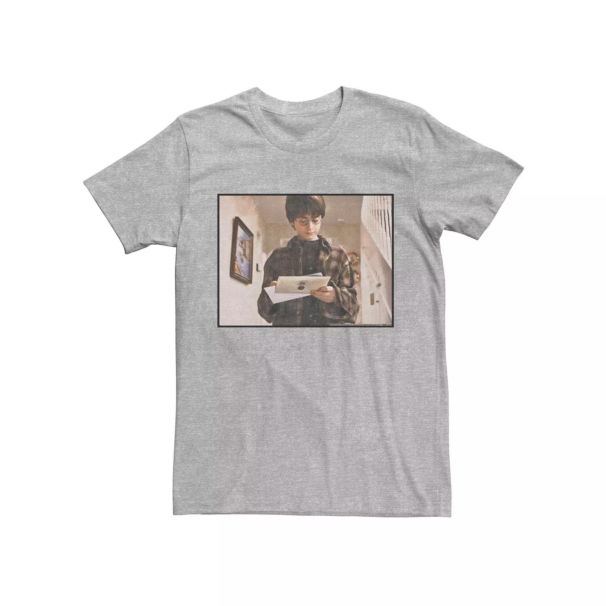 Men's Harry Potter Portrait Panel Graphic Tee, Size: Large, Athletic Grey Product Image