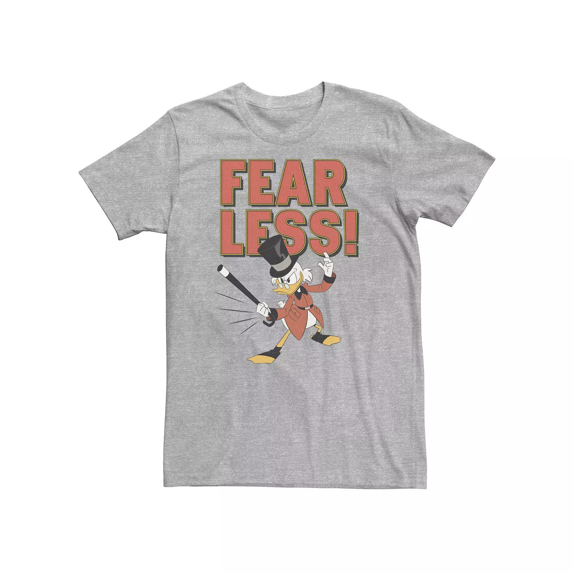 Big & Tall Disney DuckTales Scrooge McDuck Fear Less Tee, Men's, Size: 3XL, Athletic Grey Product Image