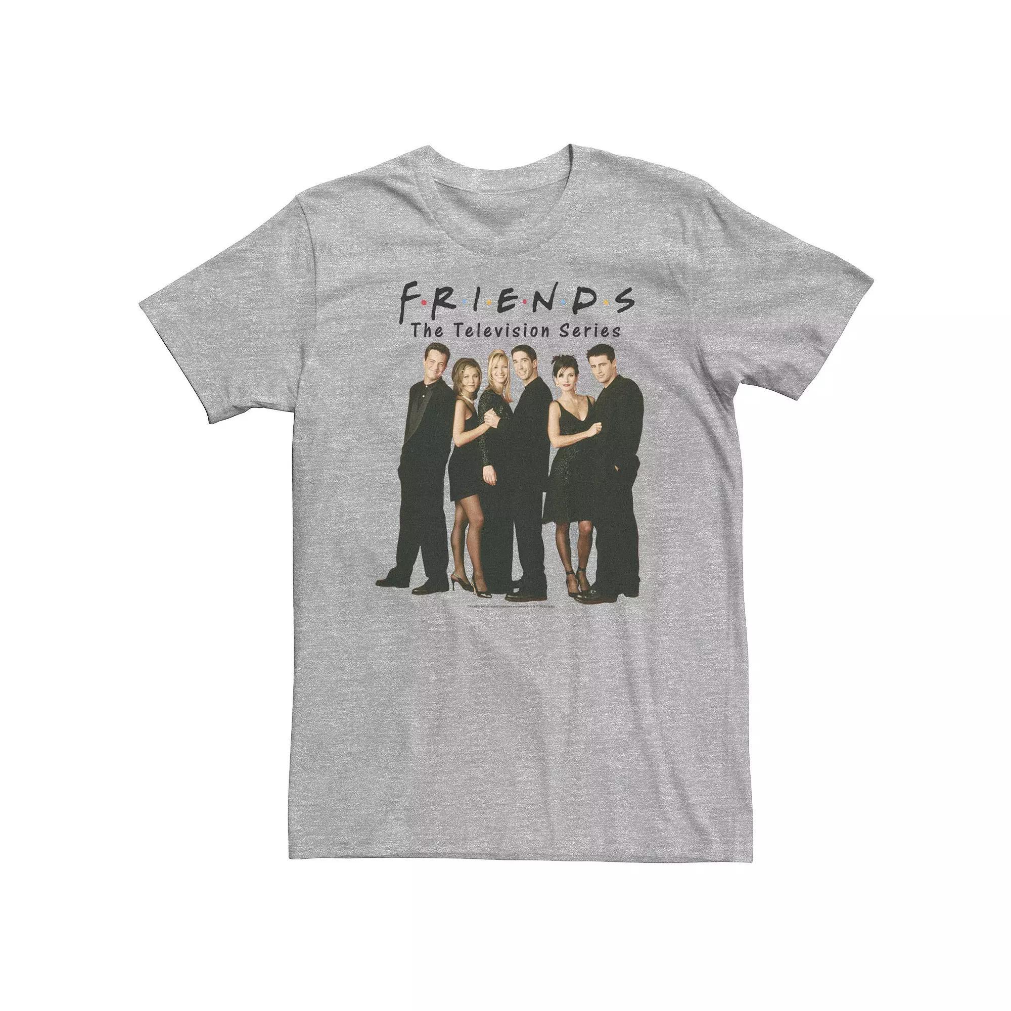 Big & Tall Friends Group Shot Line Up Tee, Men's, Size: 3XL, Athletic Grey Product Image