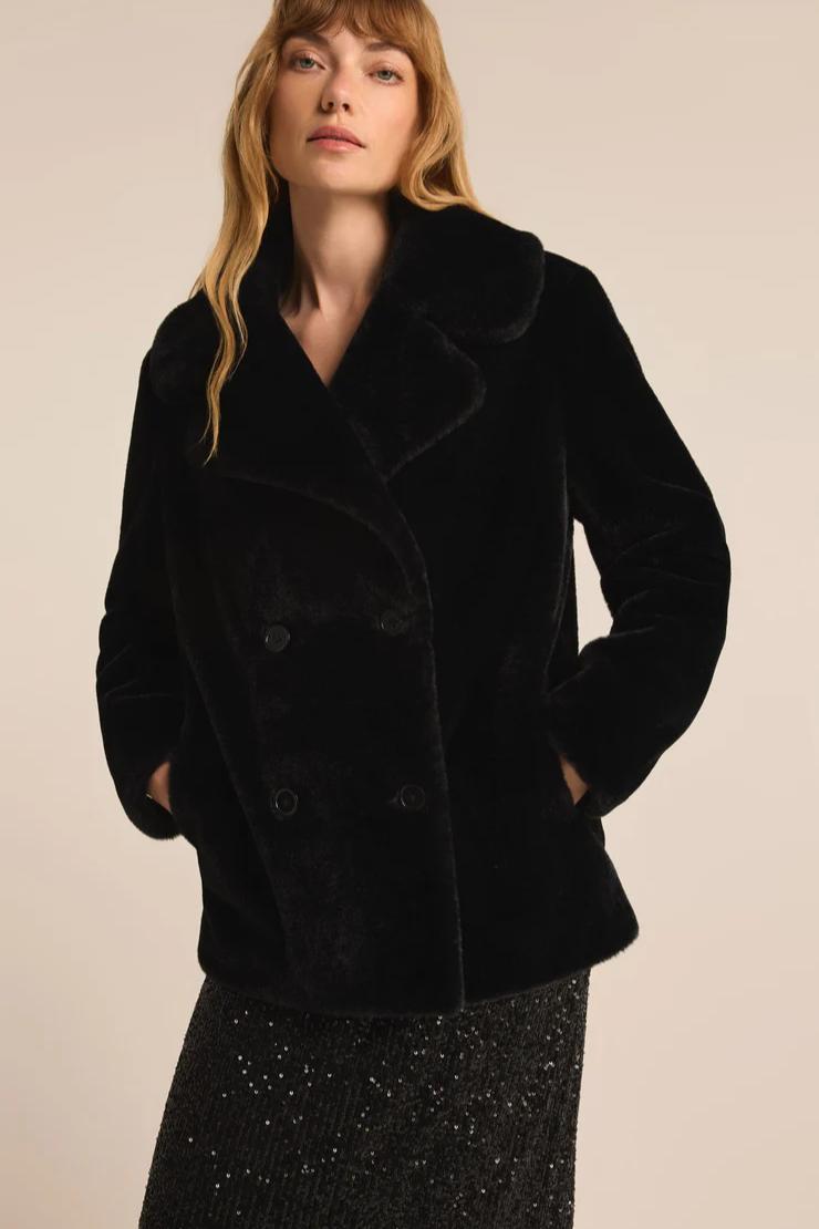 Doubled Breasted Fur Coat Product Image