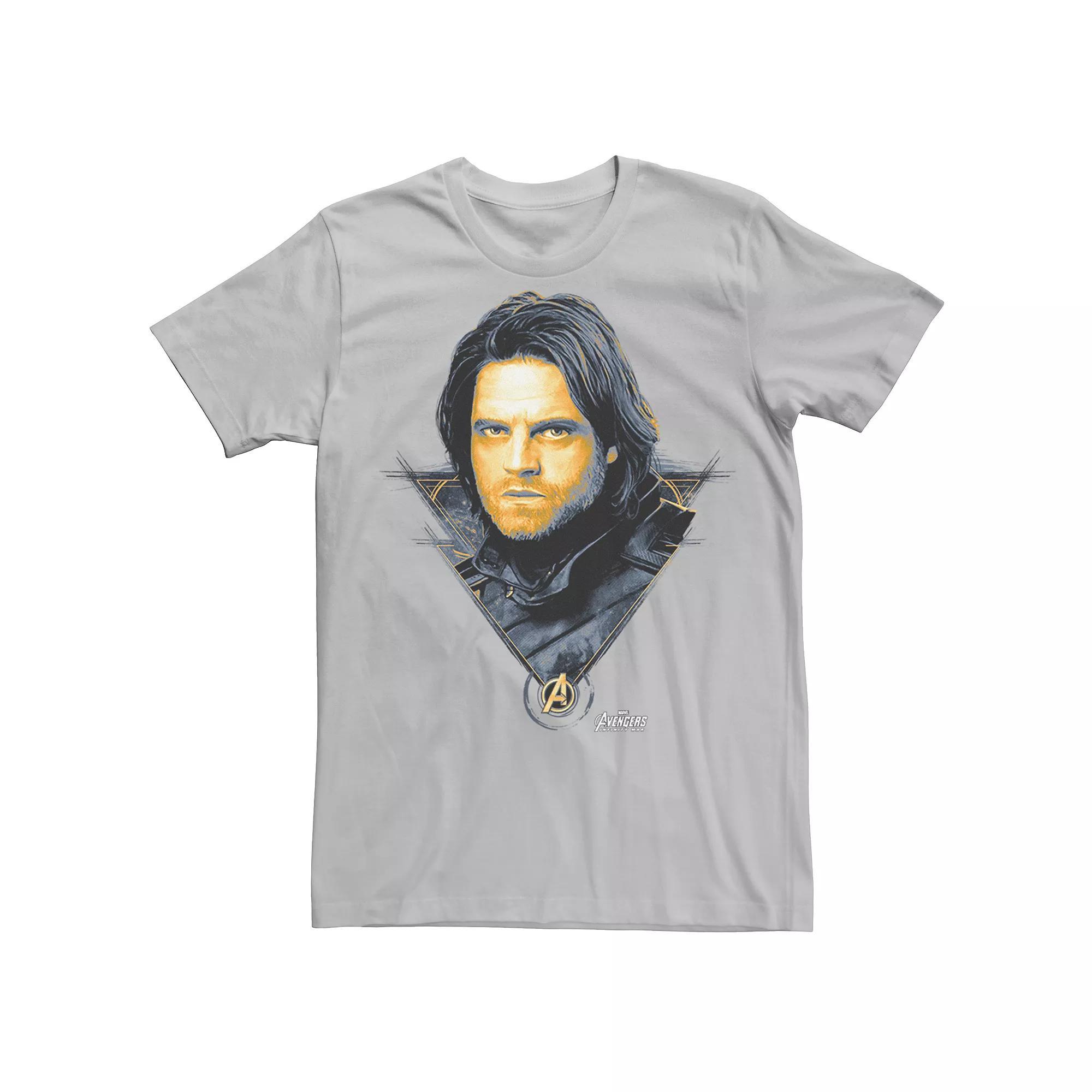 Men's Avengers Infinity War Bucky Tee, Size: XL, Silver Product Image