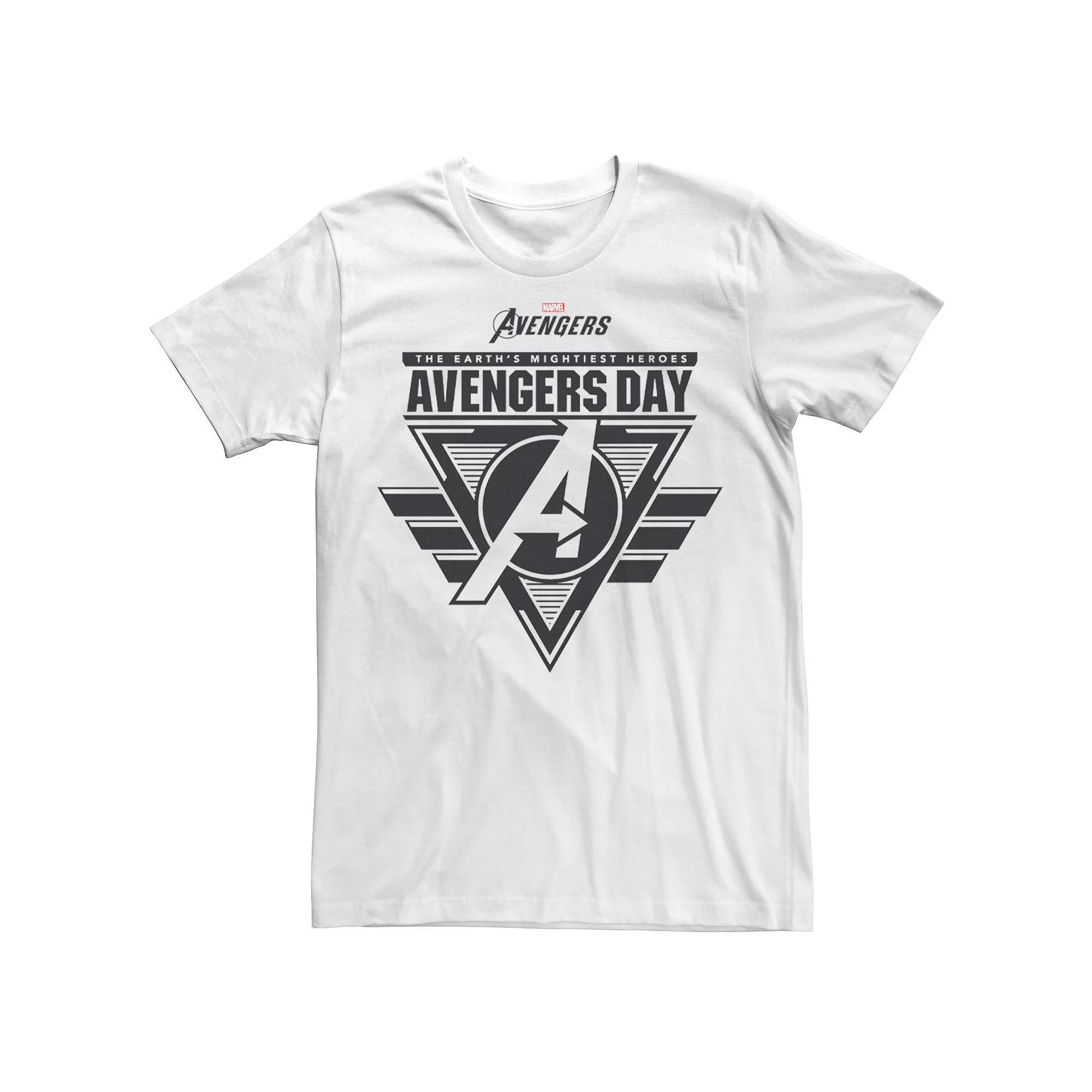 Men's Marvel Avengers Day Symbol Tee, Size: Small, White Product Image