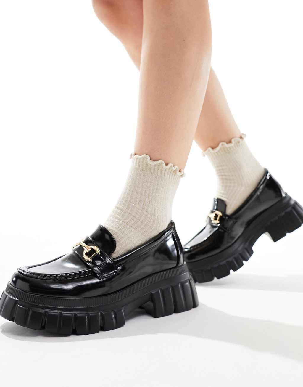 ASOS DESIGN Wide Fit Magnus chunky loafers Product Image
