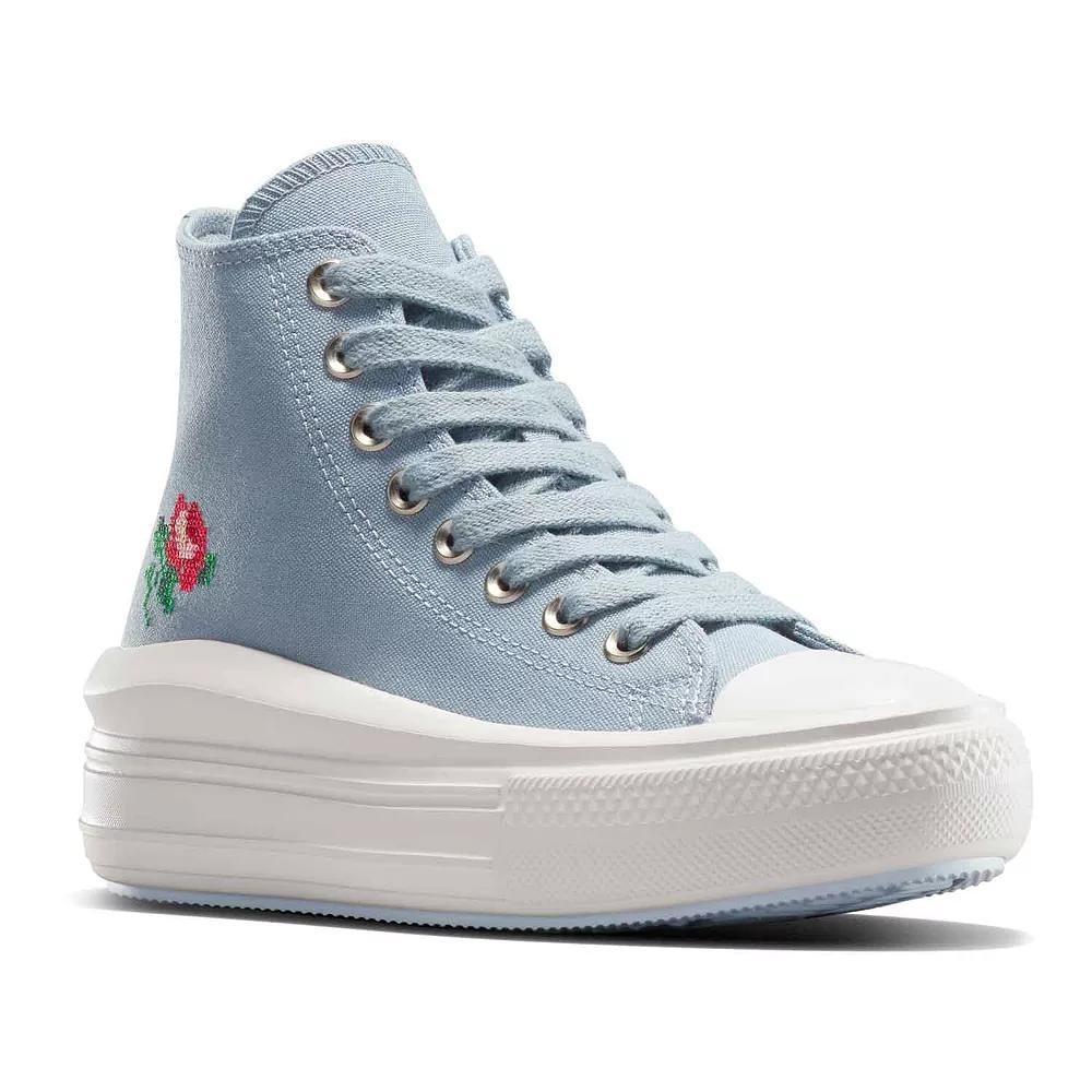 Converse Chuck Taylor All Star Move Women's High-Top Platform Sneakers, Size: 7, Blue Product Image