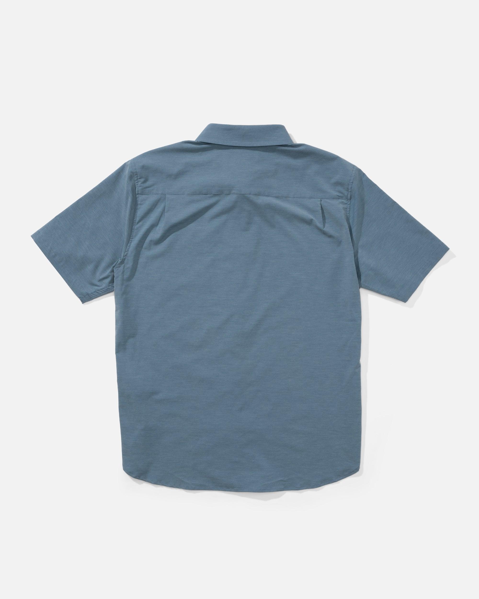 Drifter UV Button Up - Channel Blue Male Product Image