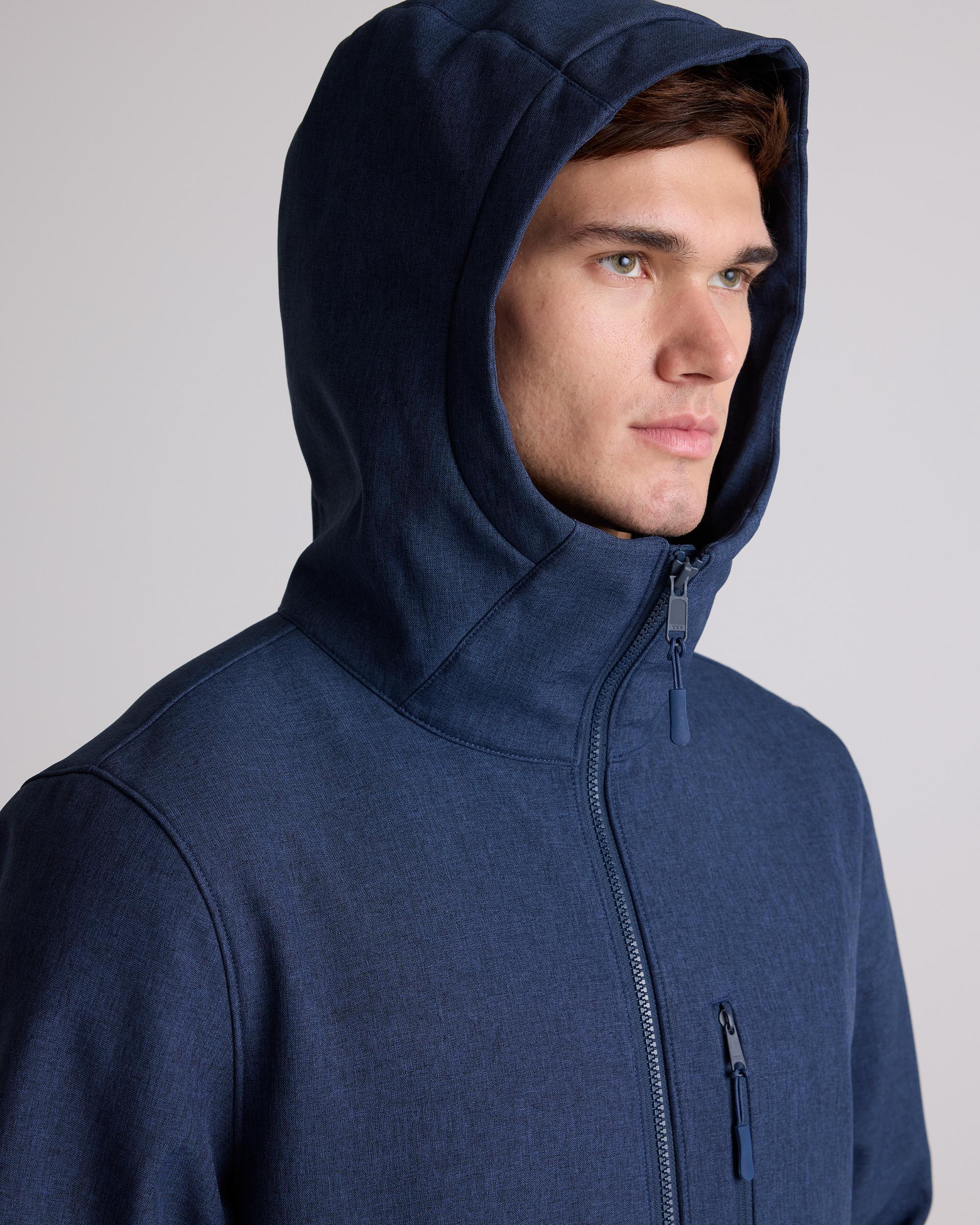 Quince | Men's Softshell Fleece-Lined Full-Zip Hooded Jacket Recycled Polyester Product Image
