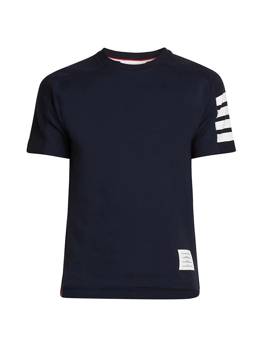 Mens Cotton 4-Bar Stripe T-Shirt Product Image