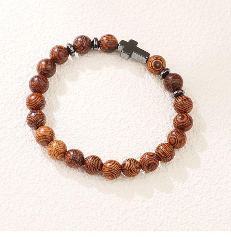 Cross Beaded Bracelet Product Image