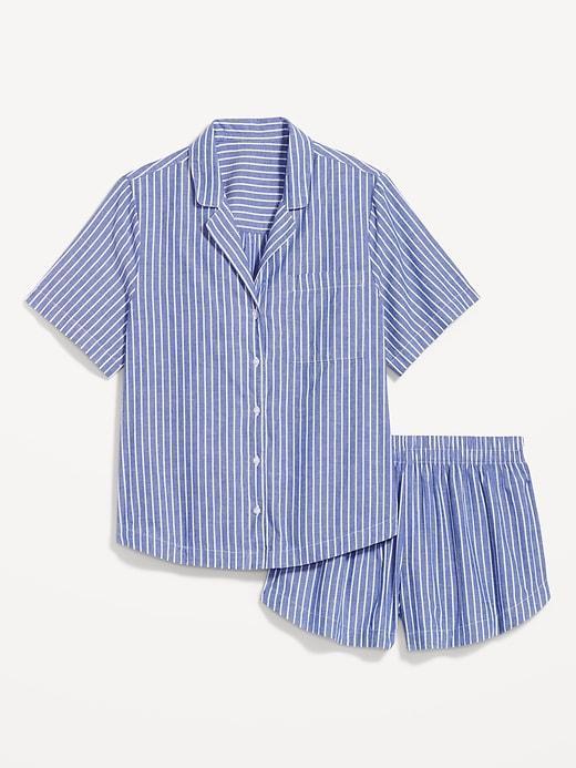 Poplin Pajama Short Set Product Image