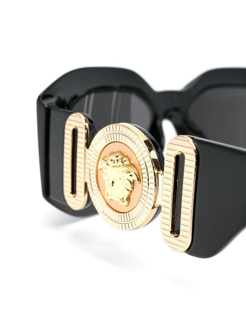 Medusa Head-detail oversize-frame sunglasses Product Image