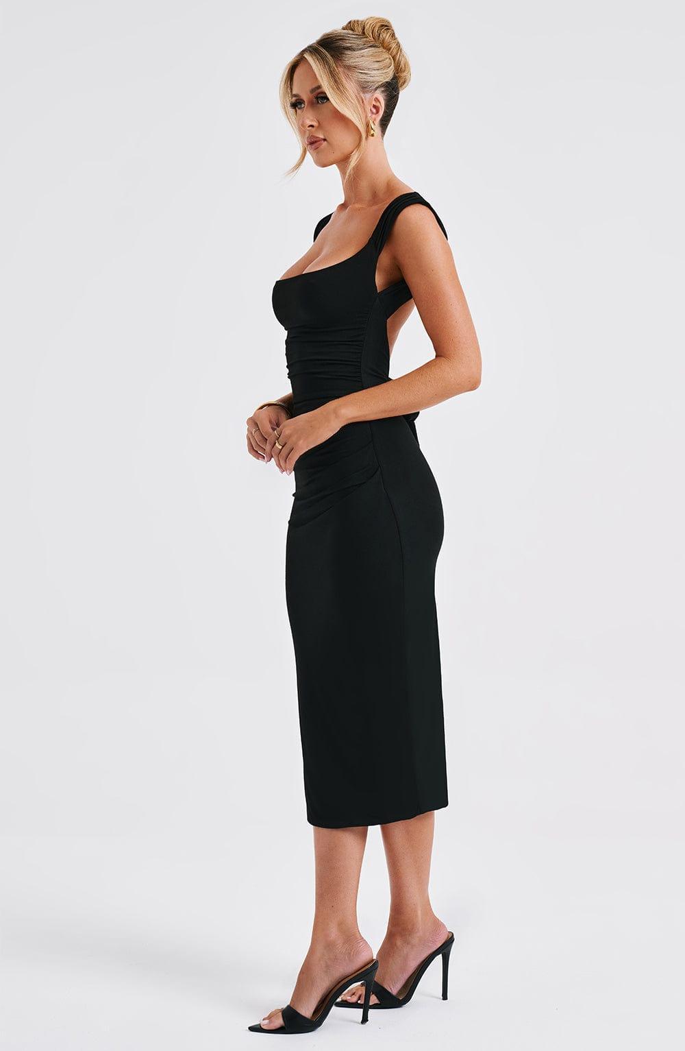 Malina Midi Dress - Black Product Image