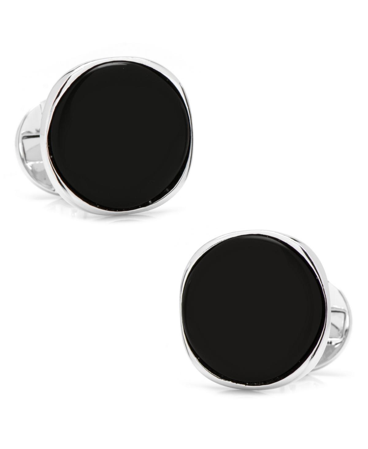 Sterling Silver Classic Formal Onyx Cufflinks Product Image