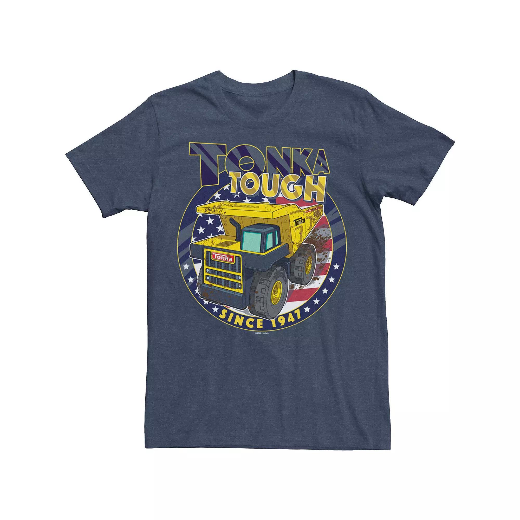 Men's Tonka tough Since 1947 American Flag Circle Tee, Size: Large, Navy Grey Product Image