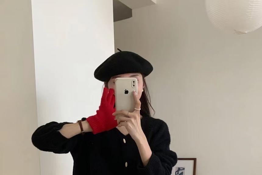 V-Neck Toggle Cardigan Product Image