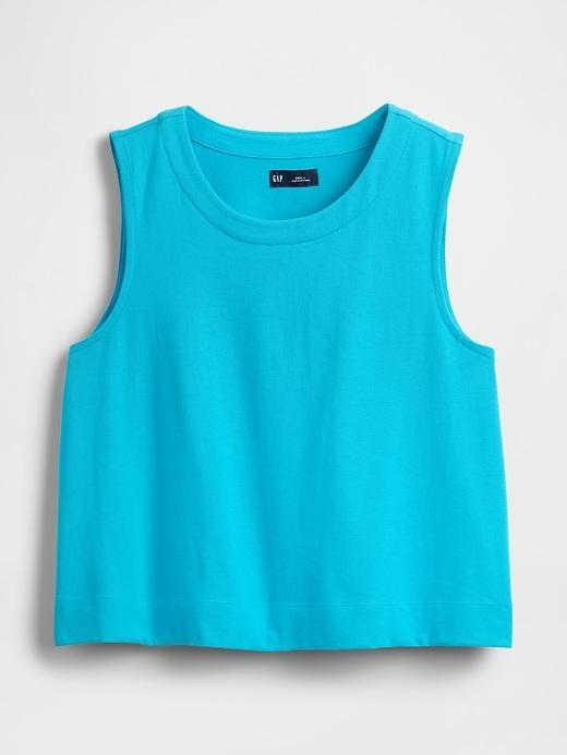 Heavyweight Organic Cotton Cropped Shell Tank Top Product Image