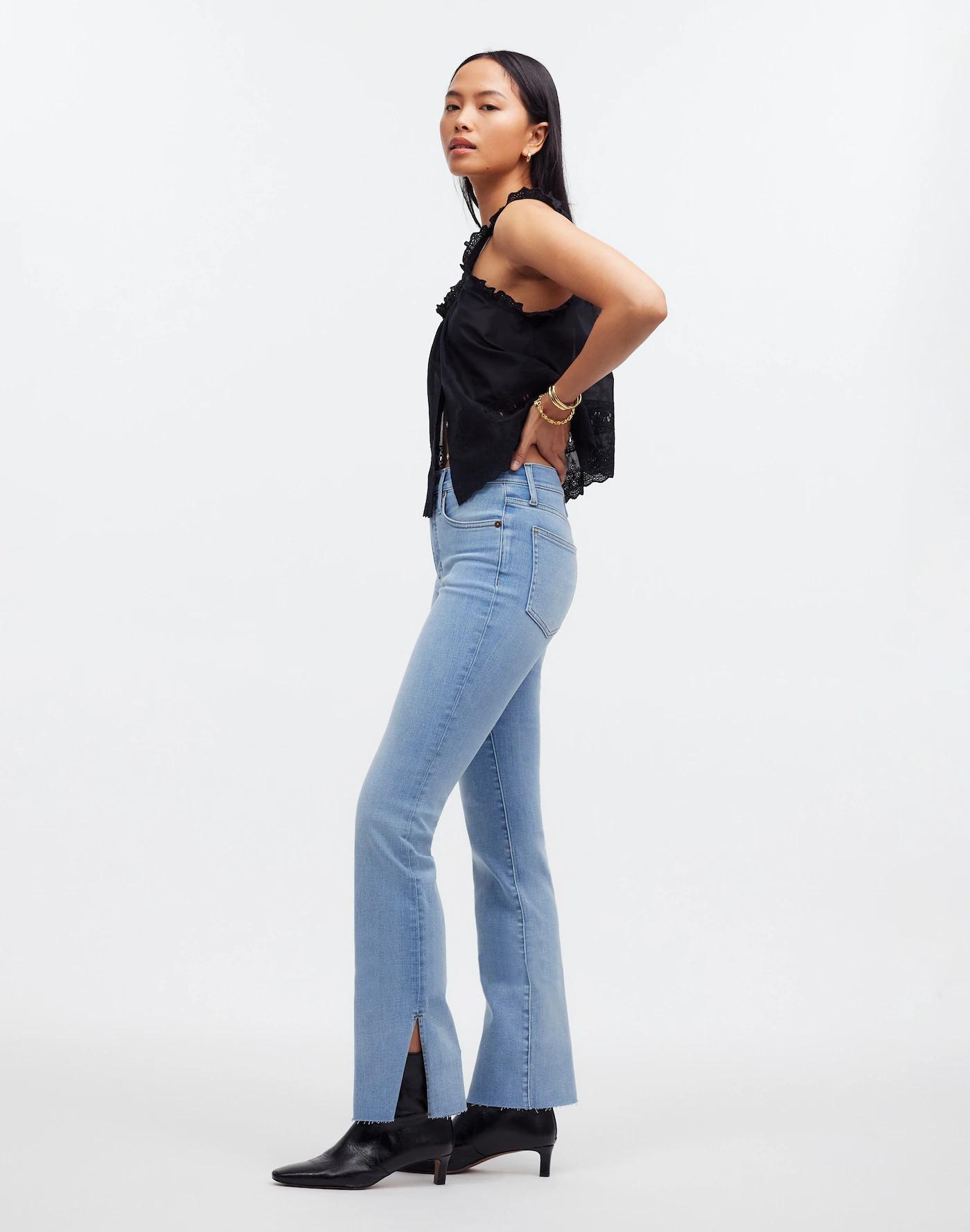 Kick Out Full-Length Jeans in Condale Wash: Raw Hem Edition Product Image