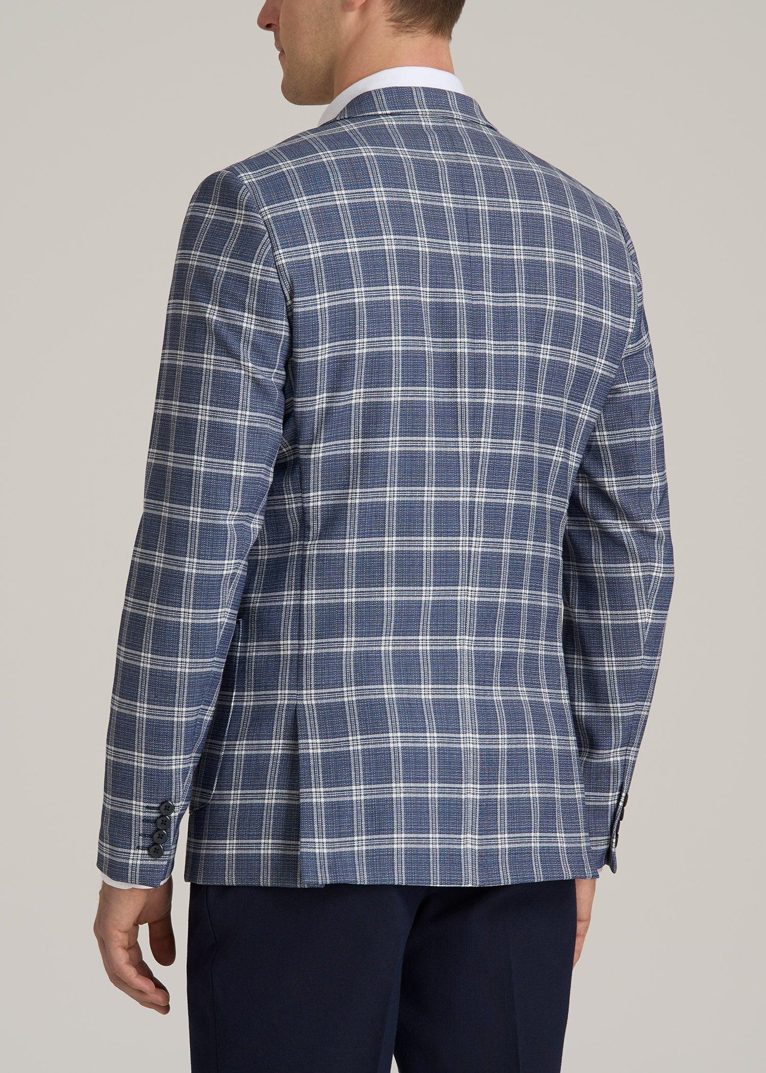 Men's Tall Core Blazer in Navy Check Product Image