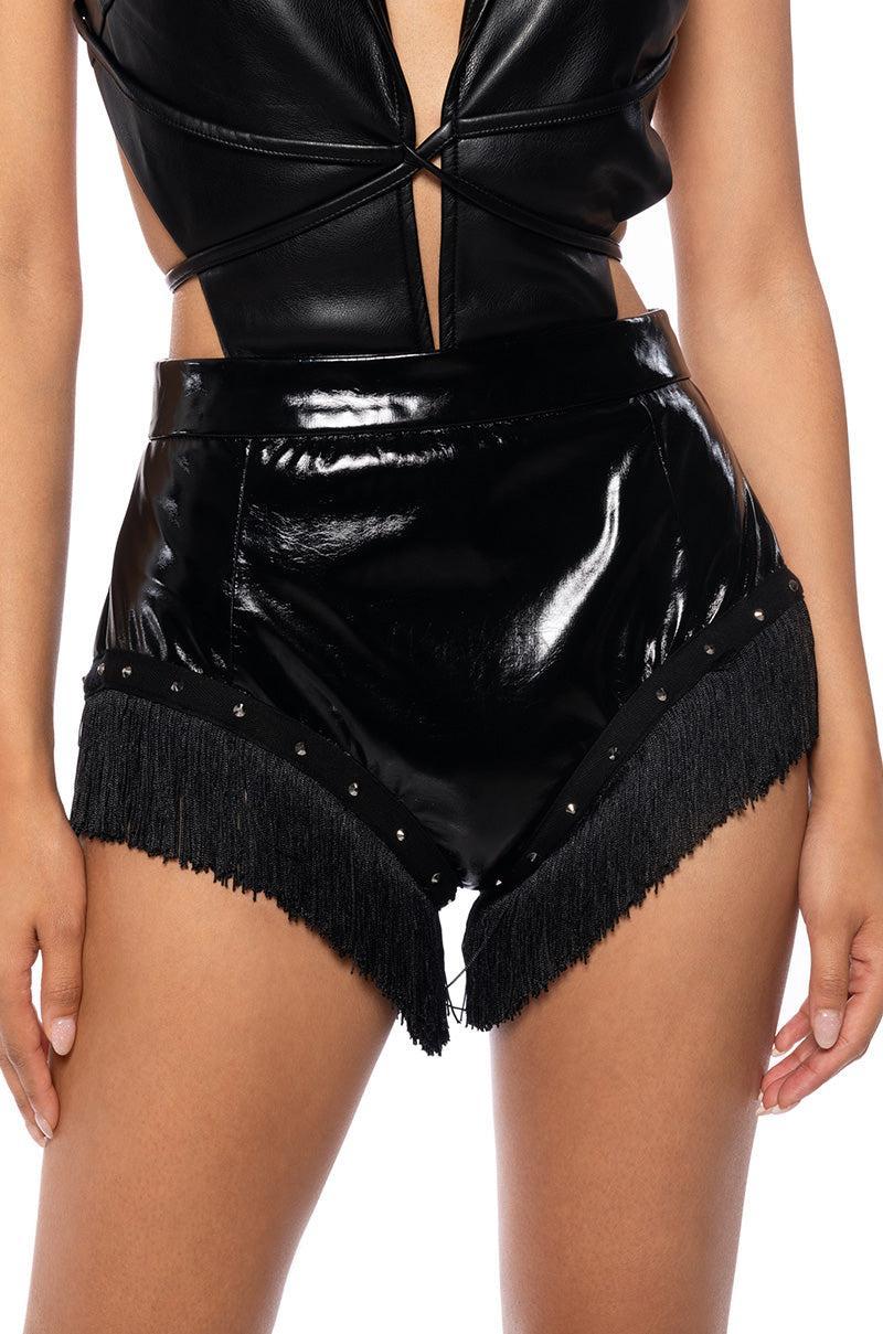 GIDDY UP PU SHORT Product Image