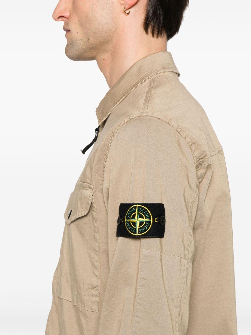 Compass-badge shirt jacket Product Image