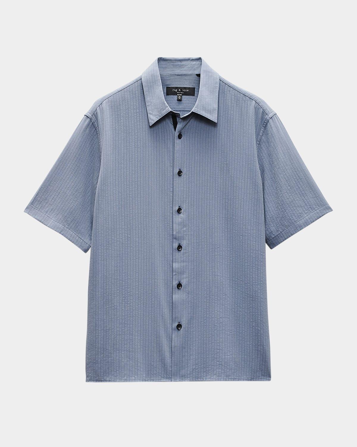 Mens Dalton Dobby Short-Sleeve Shirt Product Image