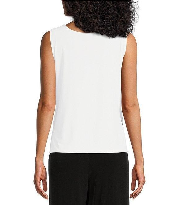 IC Collection Stretch Knit Jersey Scoop Neck Sleeveless Tank Top Product Image