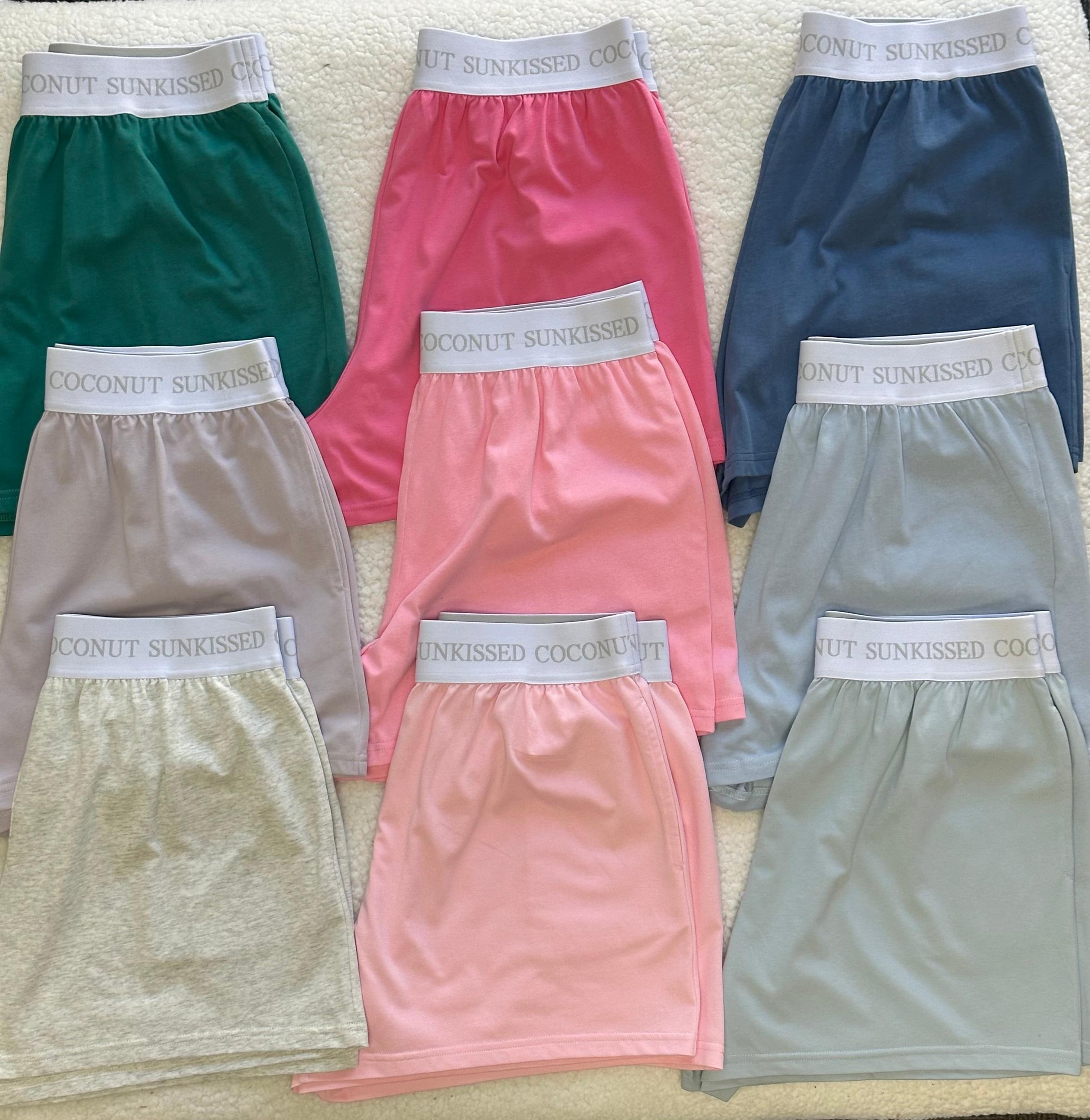 Glass Blue Basic Watercolor Shorts Product Image