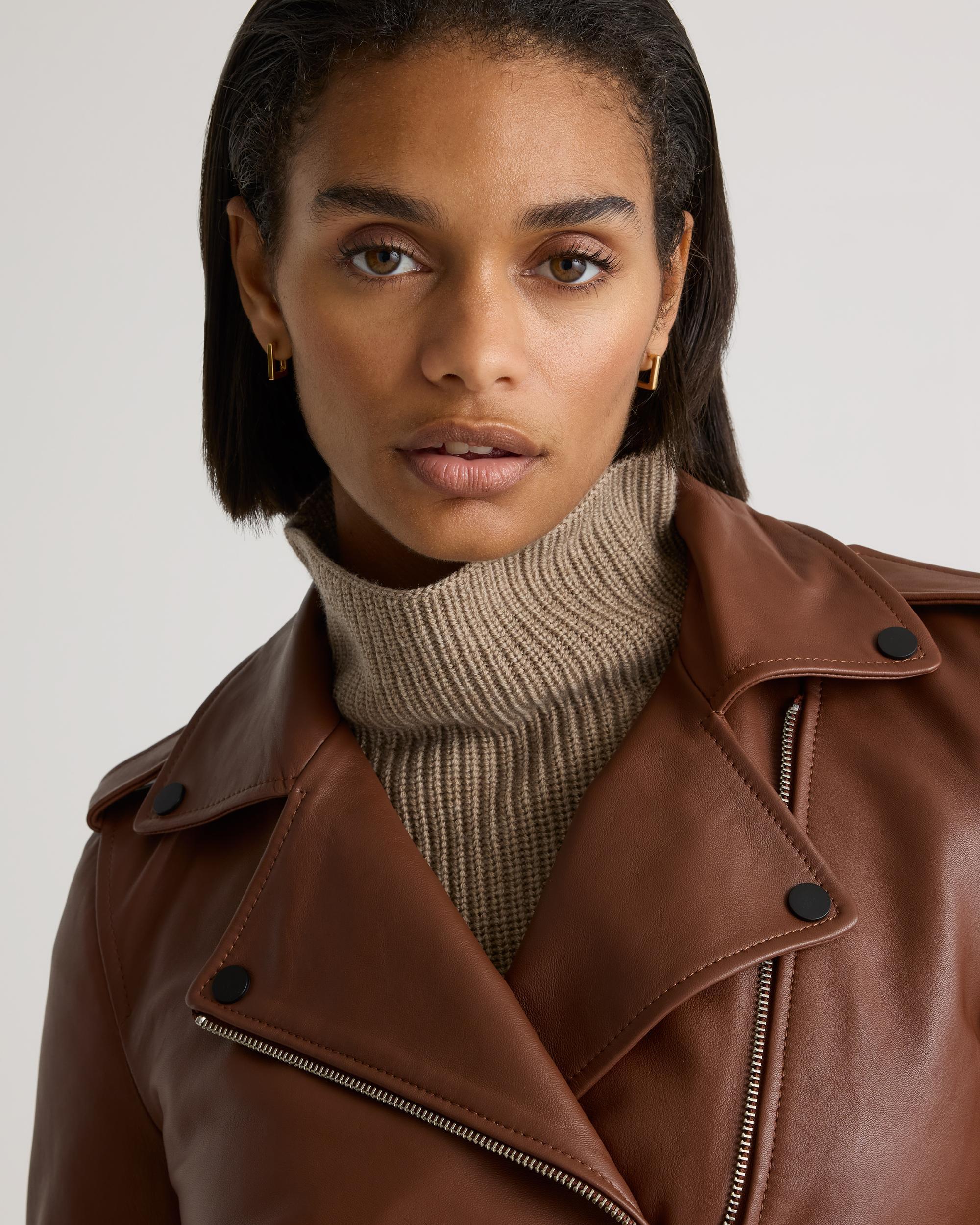 Quince | Women's Motorcycle Jacket Size XS, Leather Product Image